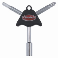 GIBRALTAR Tri key tool - drum key - phillips - hexagonal