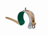 RIEDL Wrist strap for flute lyre, aluminum and leather