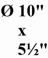 SONORUS Brass shell 10"x5½" - 25cm x 14cm