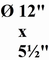 SONORUS Brass shell 12"x5½" - 30cm x 14cm