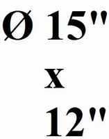 SONORUS Brass shell 15"x12" - 38cm x 30cm