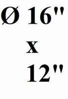 SONORUS Brass shell 16"x12" - 40cm x 30cm