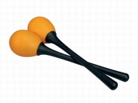 HAYMAN Mini maracas synthetic with long shaft - 40gr orange